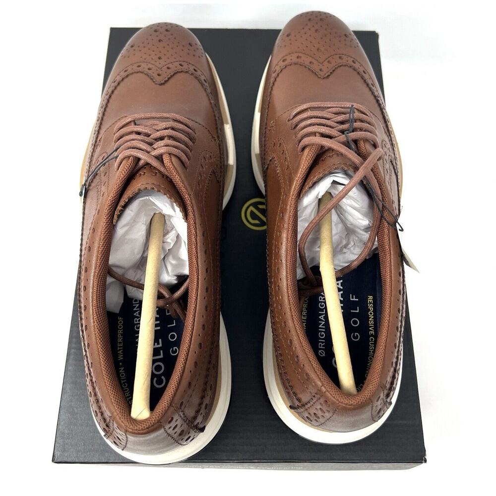 Cole Haan Original Grand Tour Oxford Golf Shoes Wing Tips Mens Size 10.5 C36898 - Picture 8 of 14